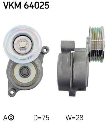 Rolo tensor da correia trapezoidal estriada SKF ref. VKM 64025